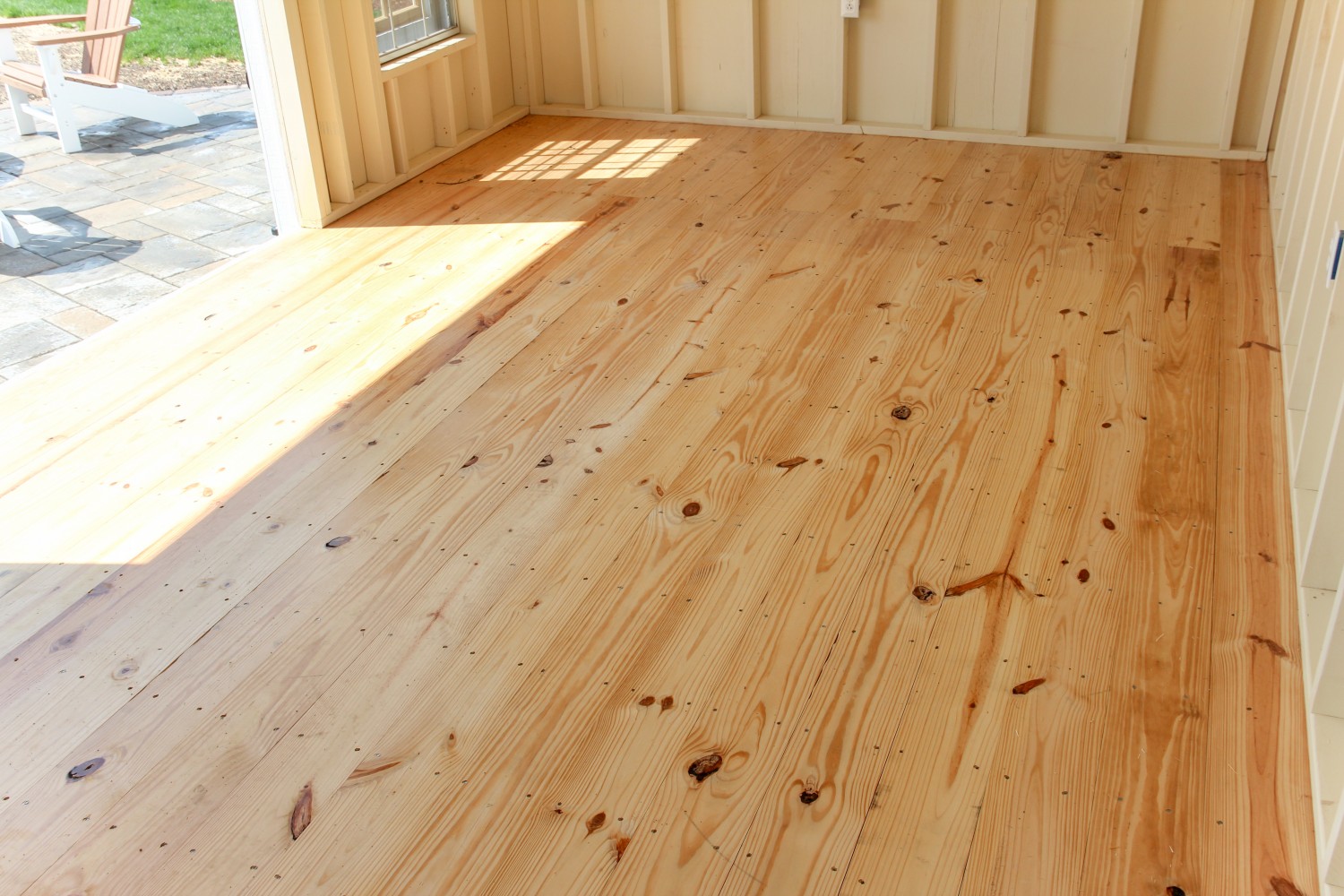 2 Knotty Pine Flooring Heart, Heart Pine Unfinished Flooring