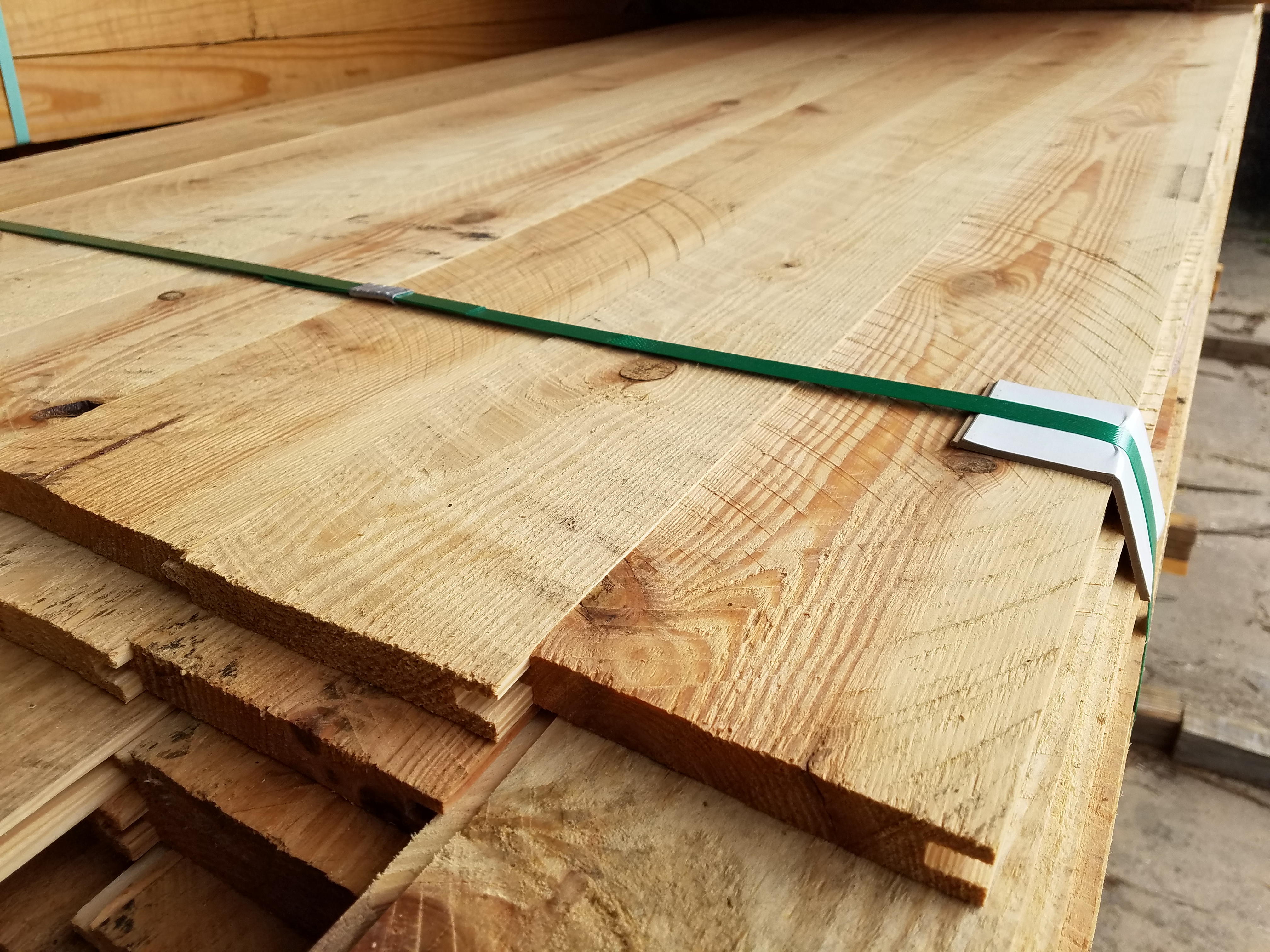 Rough Cut Treated Fence Boards, Heart Pine Floors