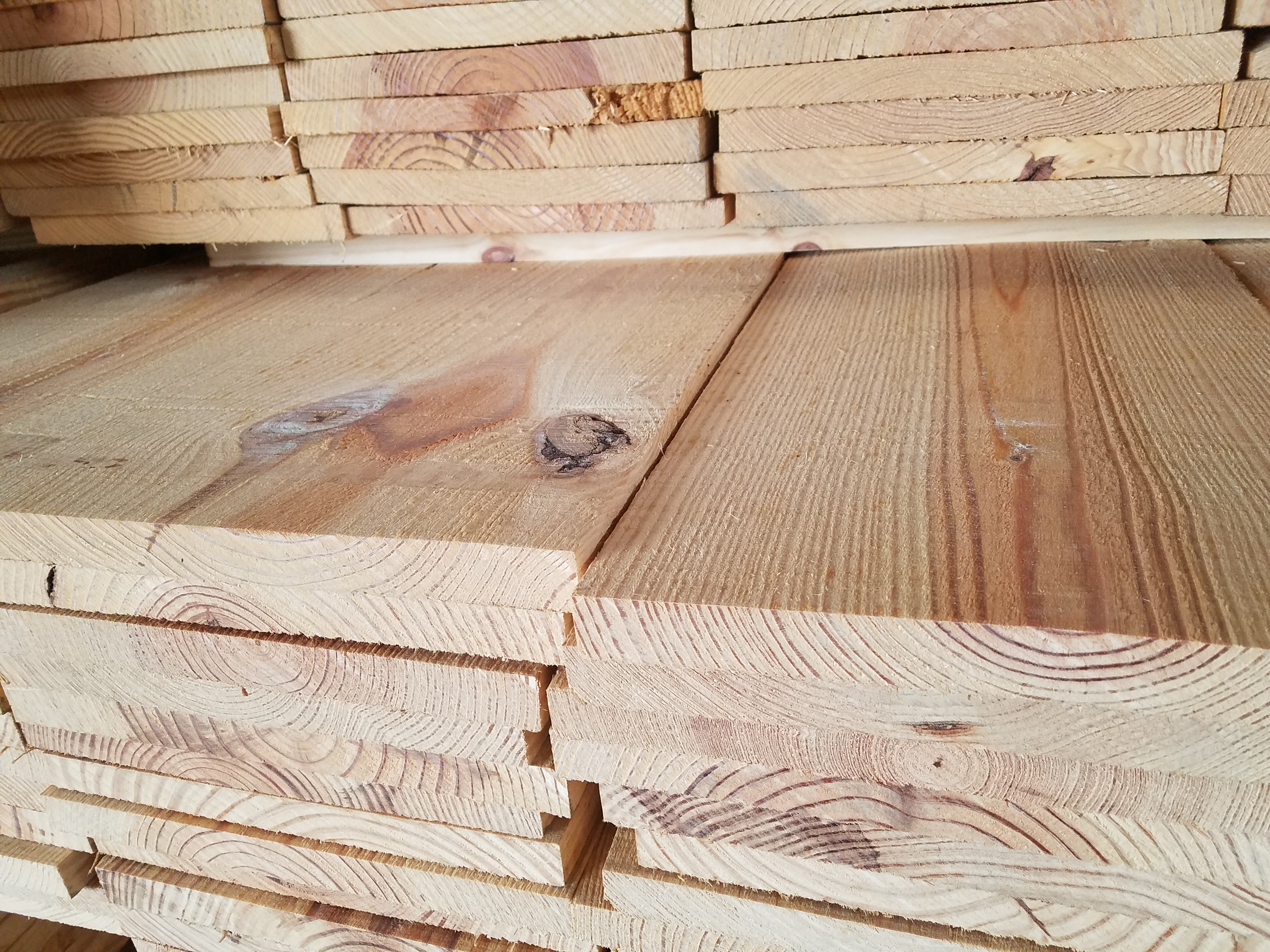 Rough Cut Treated Fence Boards, Heart Pine Floors