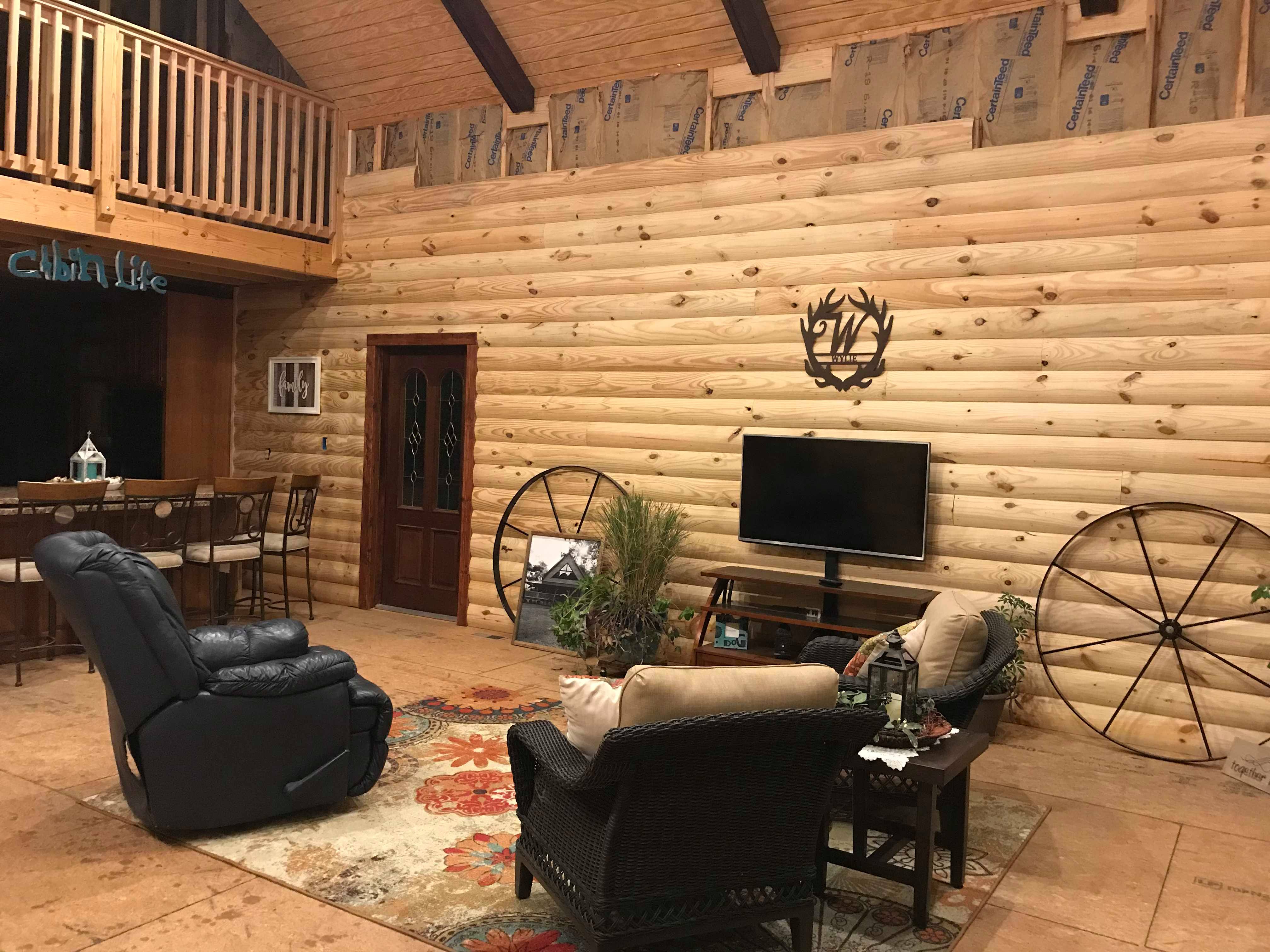 Log Cabin Interior Wall